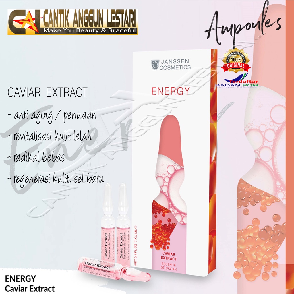 Jual JANSSEN ENERGY CAVIAR EXTRACT 7 X 2 ML AMPOULE / SERUM / AMPUL