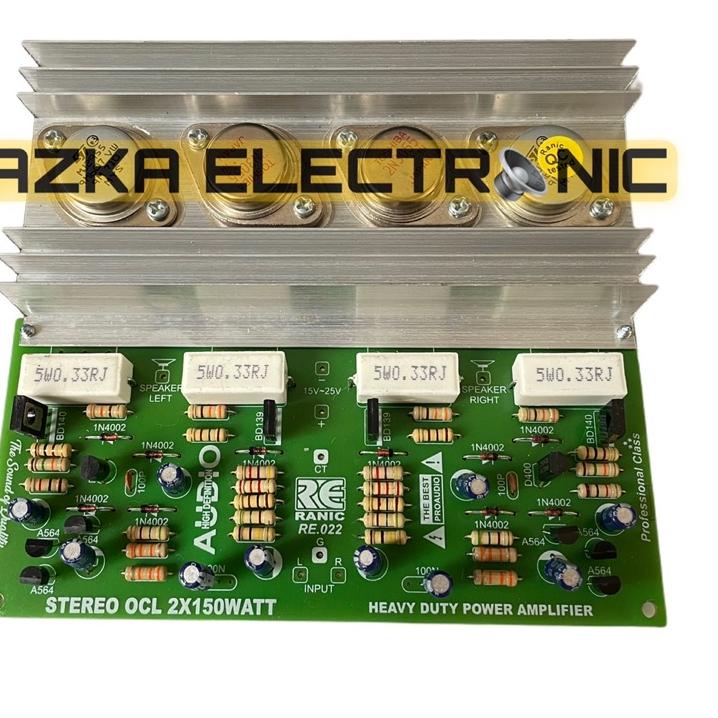 Jual Booming Kit Power Amplifier OCL 150W Stereo TR Jengkol | Shopee