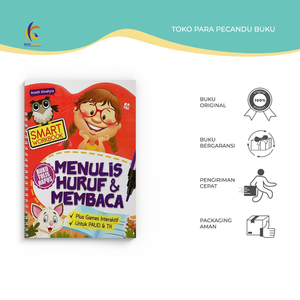 Jual Buku Anak : Smart Workbook Menulis Huruf & Membaca (Buku Tulis ...