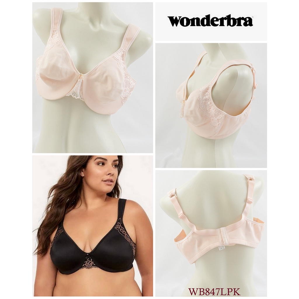 Bra Wanita Kawat Big Size Tanpa Busa Full Cup WONDERBRA Model Minimizer /  Pakaian Dalam Underwear WB847