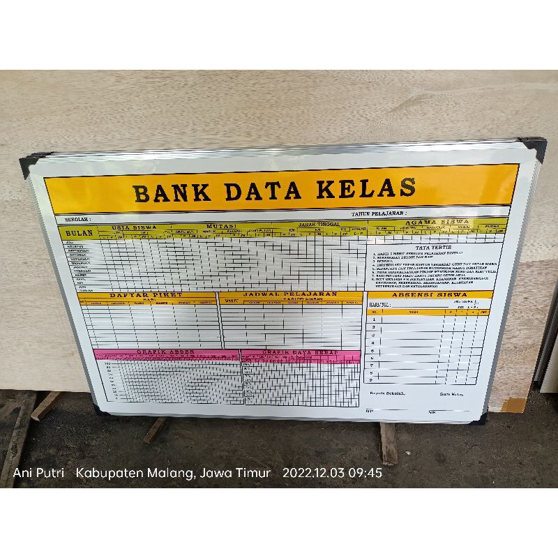 Jual Papan Data Bank Data Kelas Multiplek List Alumunium. Ready Stok ...