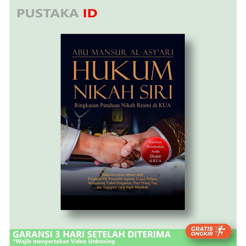 Jual Buku Hukum Nikah Siri : Ringkasan Paduan Nikah Resmi Di KUA ...