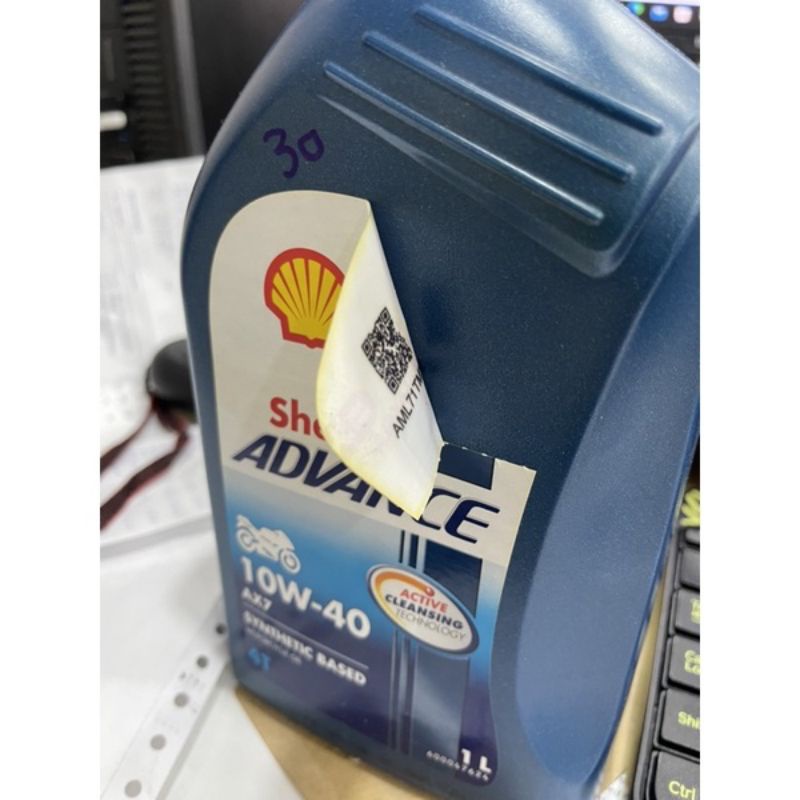 Jual Shell AX7 10W/40 15W/50 4T (1L) Engine Oil Syntetic Based (100% ...