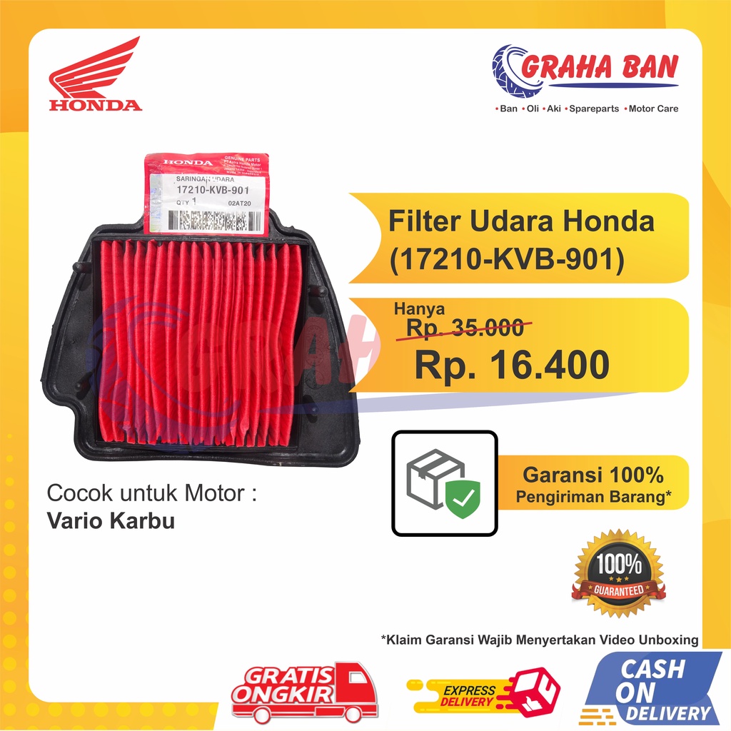 Jual FILTER UDARA HONDA VARIO KARBU | Shopee Indonesia