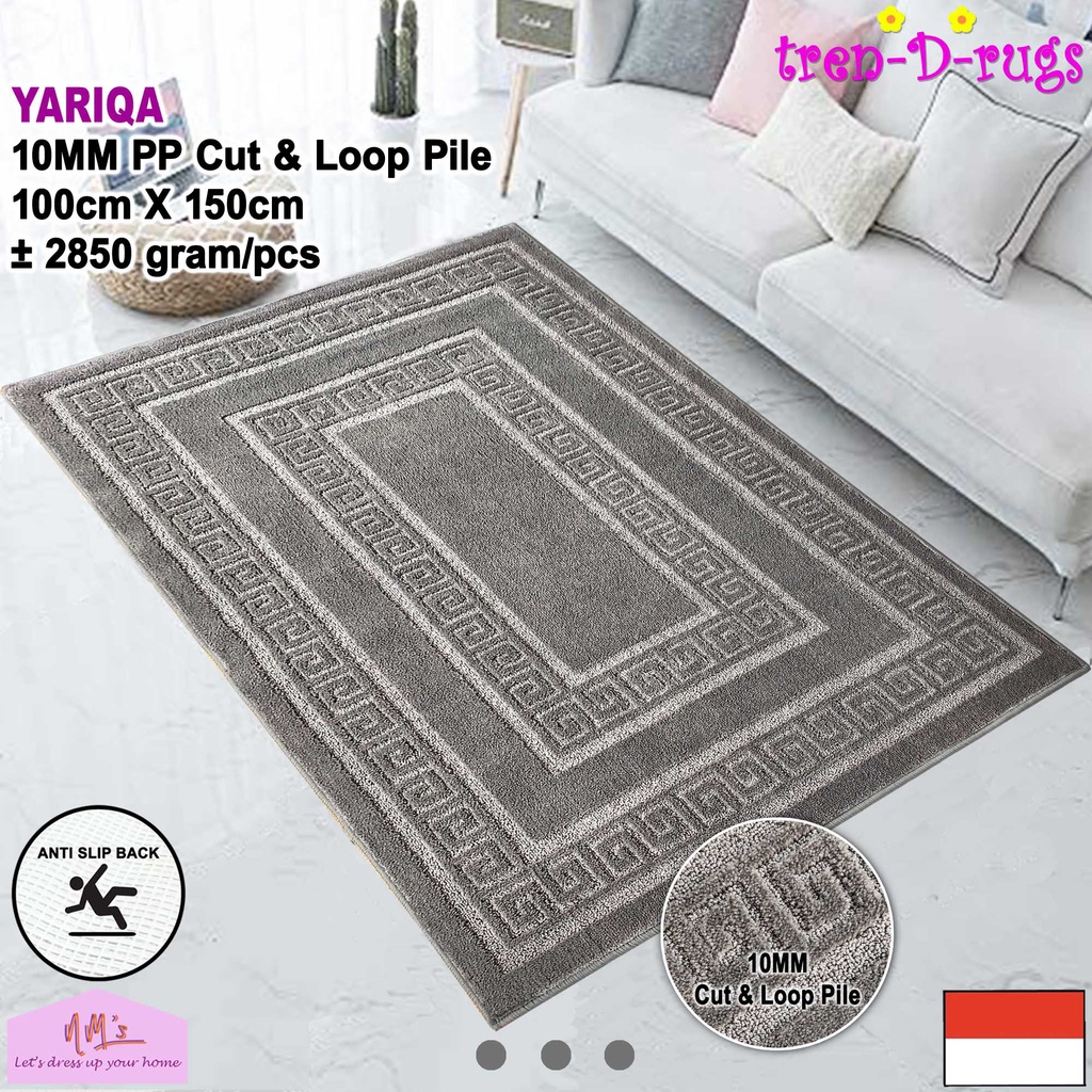 Jual Tren-D-rugs Karpet plush 3d timbul polos permadani bulu alas ...