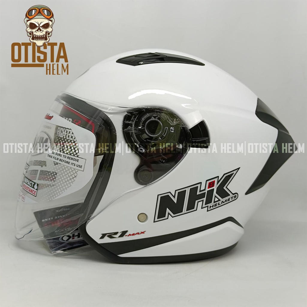 Jual Helm NHK R1 MAX SOLID | Double Visor | Semua Warna | Shopee Indonesia