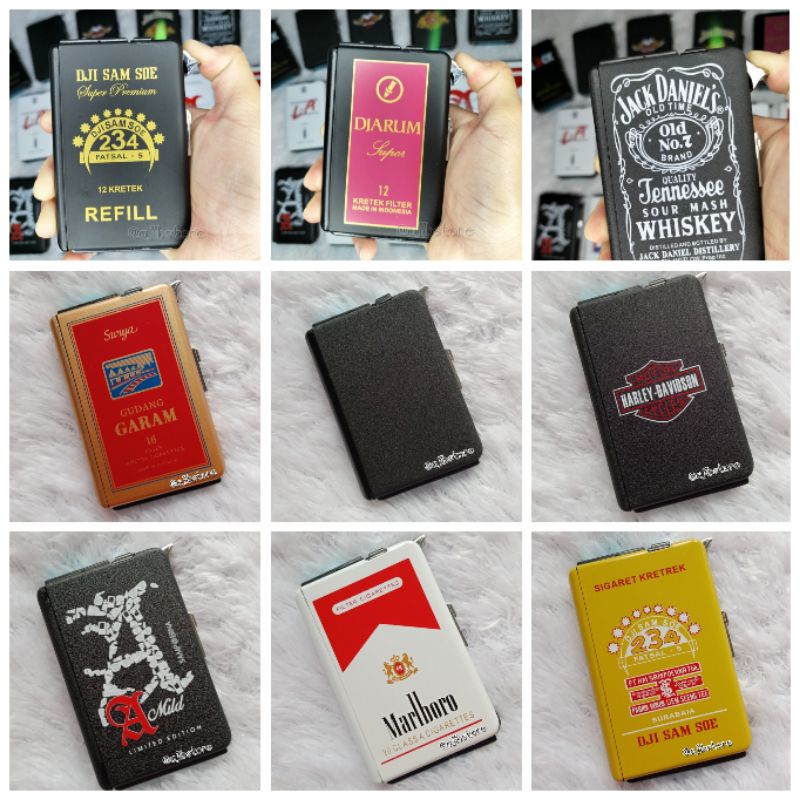 Jual Tempat Rokok Plus Korek Unik Kotak Roko Korek Murah Shopee Indonesia