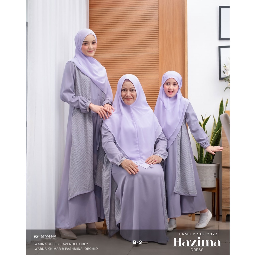 Jual FAMILY SET 2023 GAMIS HAZIMA & KEMEJA HAZIM SERIES B-3 BY YASMEERA ...