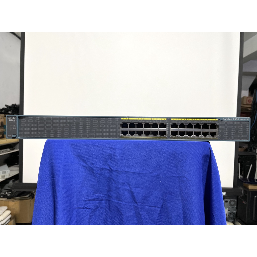 Jual switch hub cisco catalyst 2960 24 s 24 port 10 100 | Shopee Indonesia