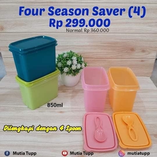 Jual TUPPERWARE - FOUR SEASON FLAVOUR ( 4 ) | Shopee Indonesia
