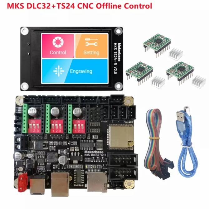 Jual MKS DLC32 32 Bit WiFi with LCD GRBL CNC Controller Engraver 3 Axis ...