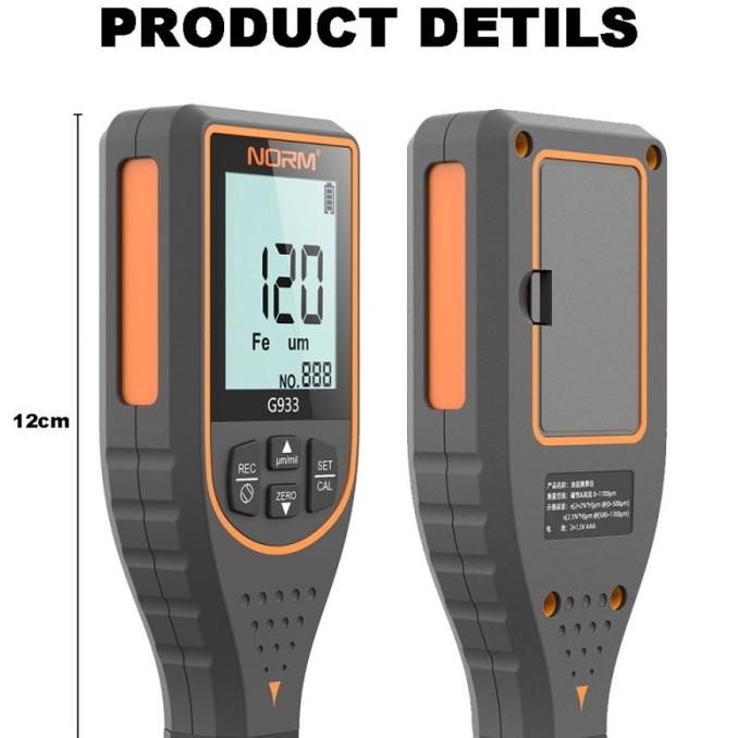 Jual Digital Coating Thickness Gauge Paint Alat Ukur Ketebalan Cat Norm ...