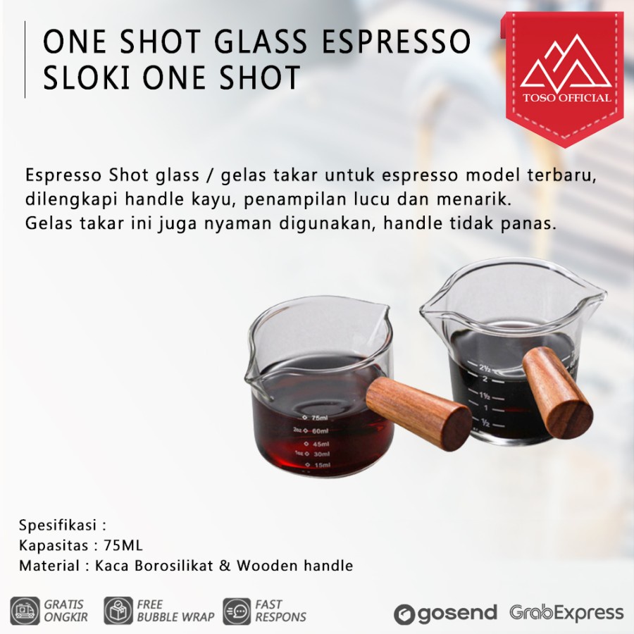 Jual Gelas Espresso Shot Glass 75ml Wood Handle Gelas Takar Kopi 25oz Ukur Shopee Indonesia 5092