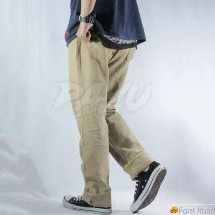Jual Harga Termurah Celana Jeans Pria REGULER STANDAR Cream Keren