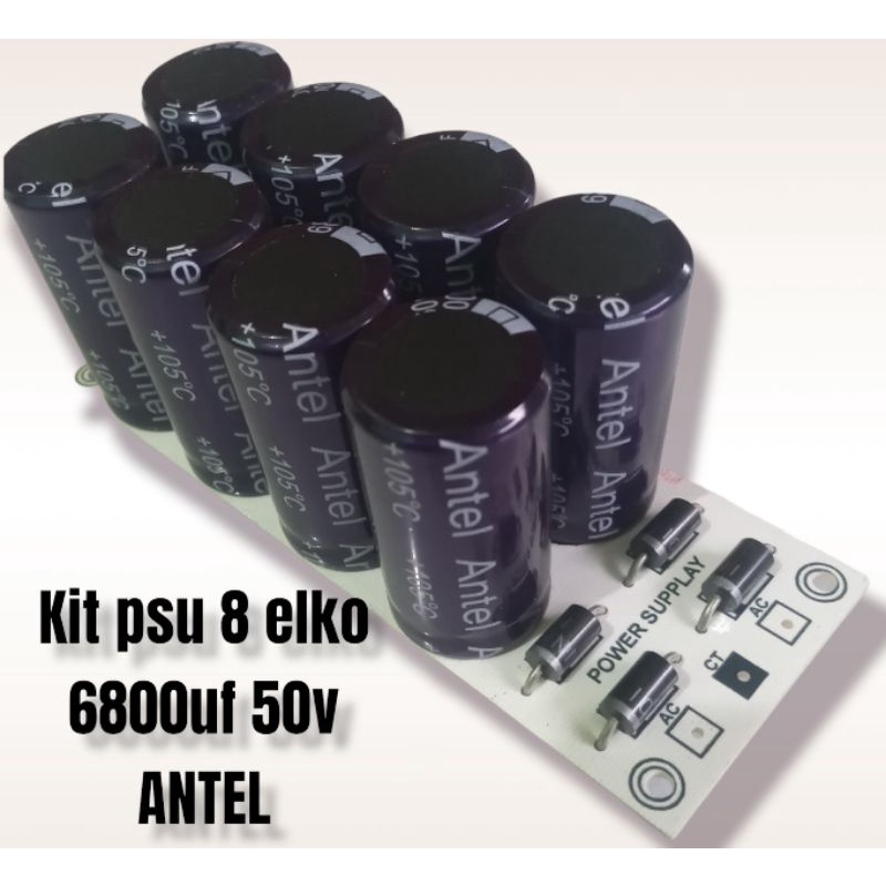 Jual kit psu power supply 6/8 elko 6800uf 50v (antel) | Shopee Indonesia