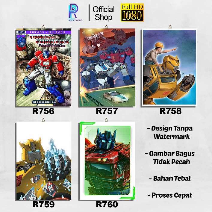 Jual Poster Kayu Hiasan Dinding Home Decor Trans Formers Optimus Prime