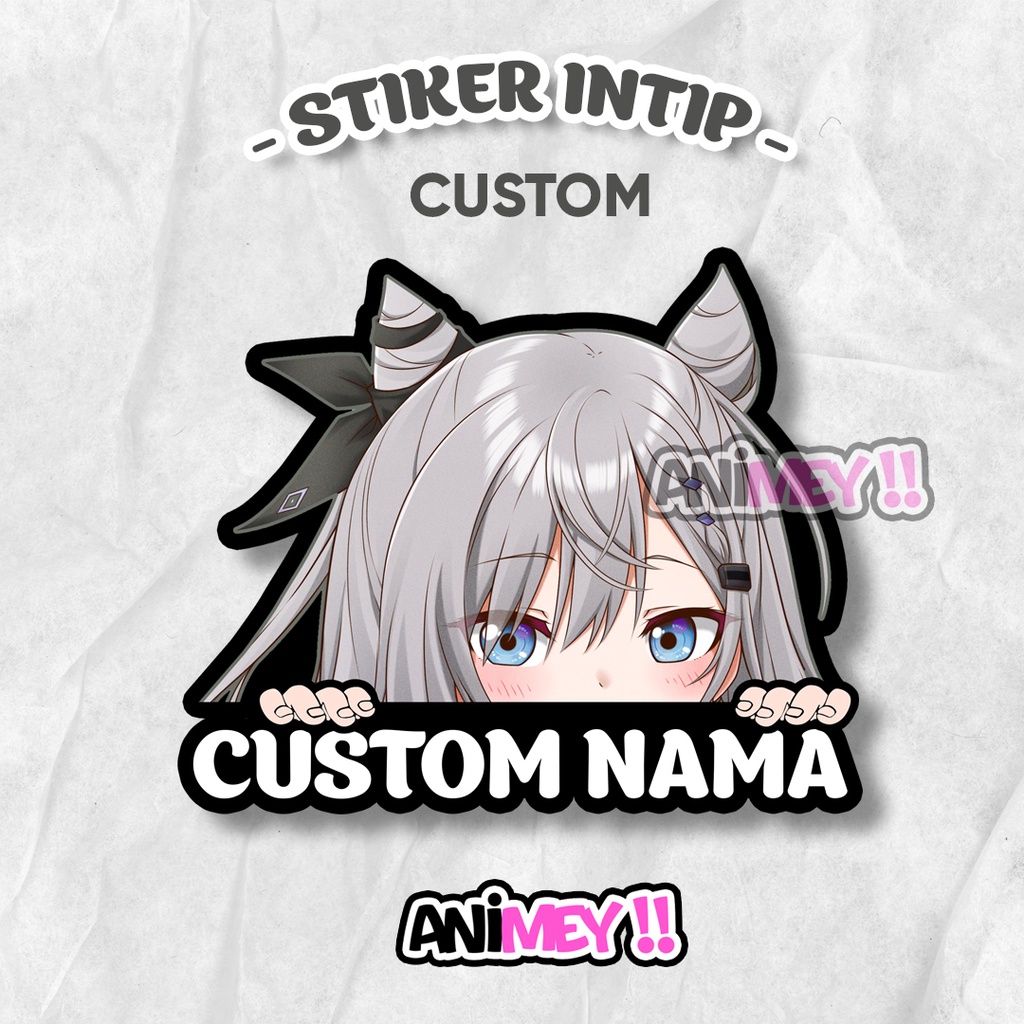 Jual Stiker Intip Custom Tulisan / Sticker Anime Waterproof | Shopee ...