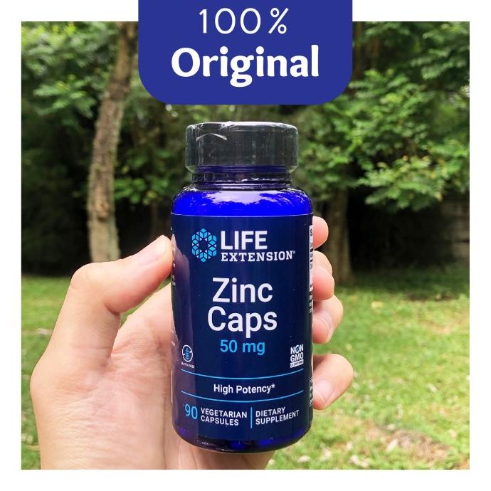 Jual Life Extension Zinc Caps 50mg 90 Vegetarian Capsules Original