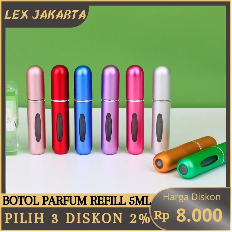 Jual Lexjakarta Botol Parfum Refill Mini Portable Ukuran Ml Botol