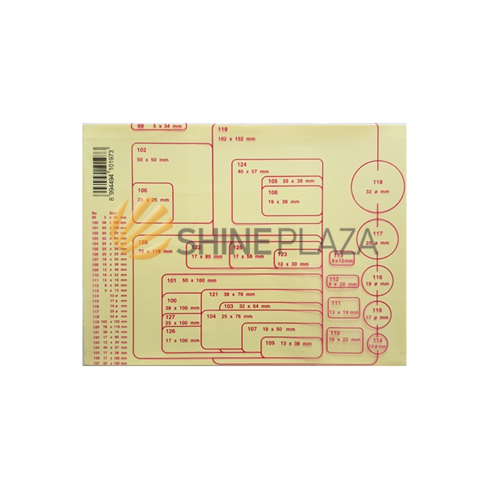 Jual Kertas Stiker Koala Nomor 123 - Label Sticker Paper No 123 Untuk ...