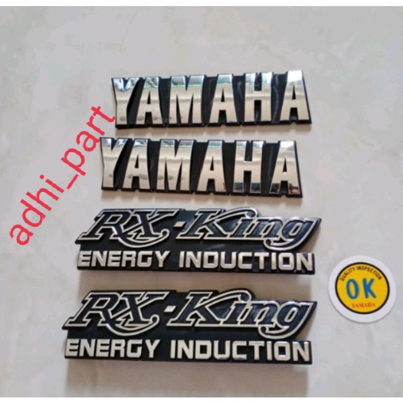 Jual Paket Emblem Yamaha Tangki Rx King Komplit Emblem Box Aki Rx King