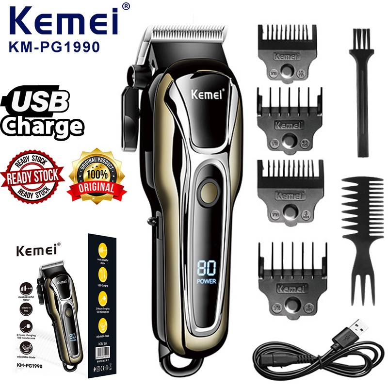 Jual Kemei Hair Clipper Km Cordless Original Alat Cukur Rambut