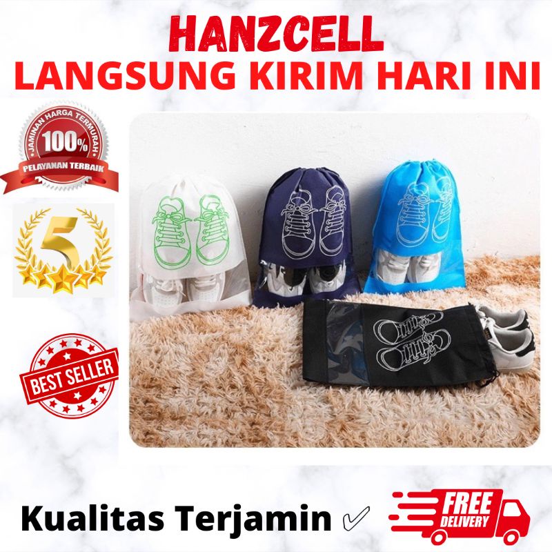 Jual Tas serut sepatu shoes bag penyimpan sepatu dan sandal kantong