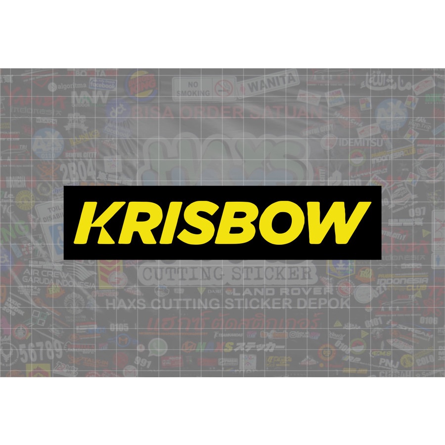 Jual Cutting Sticker Krisbow Ukuran 15 Cm Untuk Motor Mobil | Shopee ...