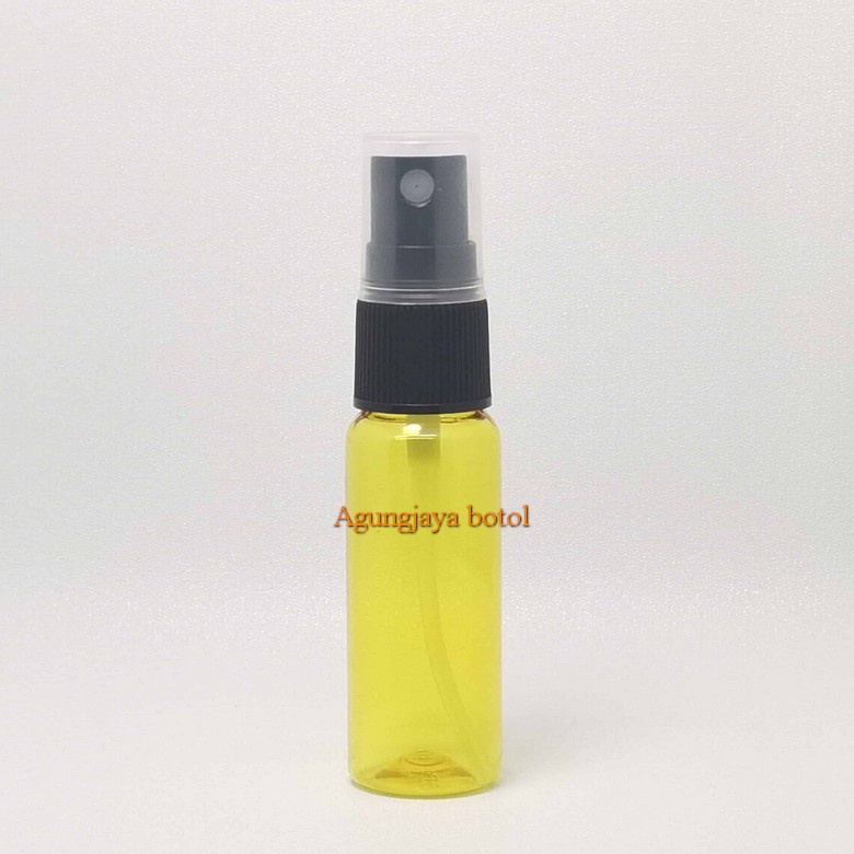 Jual Botol Pet 20 ml BR Kuning Transparan Tutup Spray Neck 18 / Botol ...