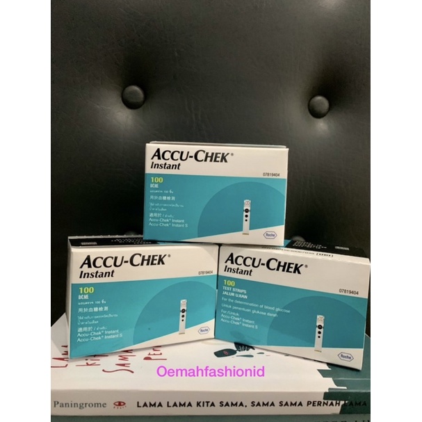 Jual Accu Chek Instant Strip Cek Tes Gula Darah Isi 100 Accuchek Free