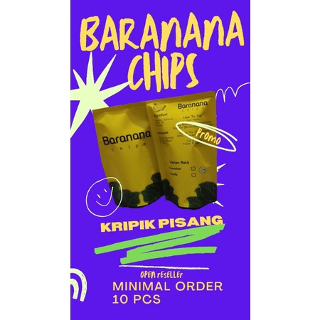 Jual Keripik Pisang Coklat Baranana Pcs Shopee Indonesia