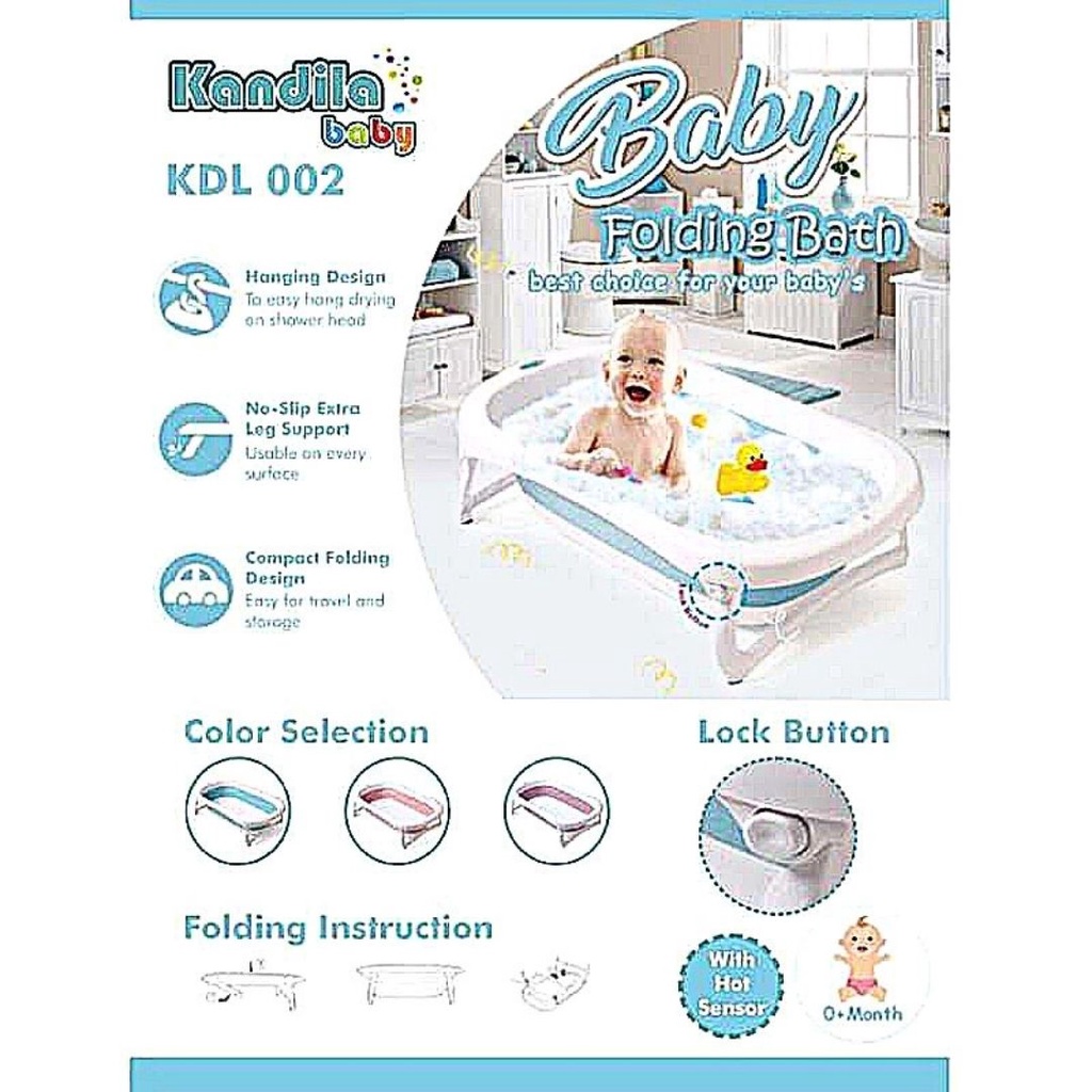 Jual KANDILA BABY FOLDING BATH TUB BAK MANDI LIPAT BPA FREE Shopee