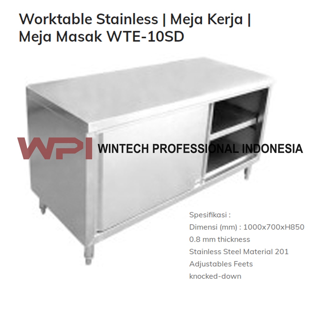 Jual Wte 10sd Lemari Stainless Lemari Dapur Meja Stainless Sliding