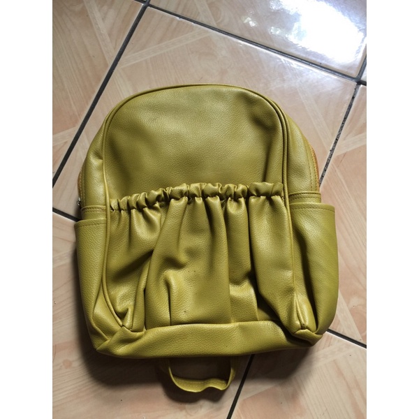 Jual ️ PRELOVED ️ Tas Ransel 1 Resliting (Kuning) | Shopee Indonesia