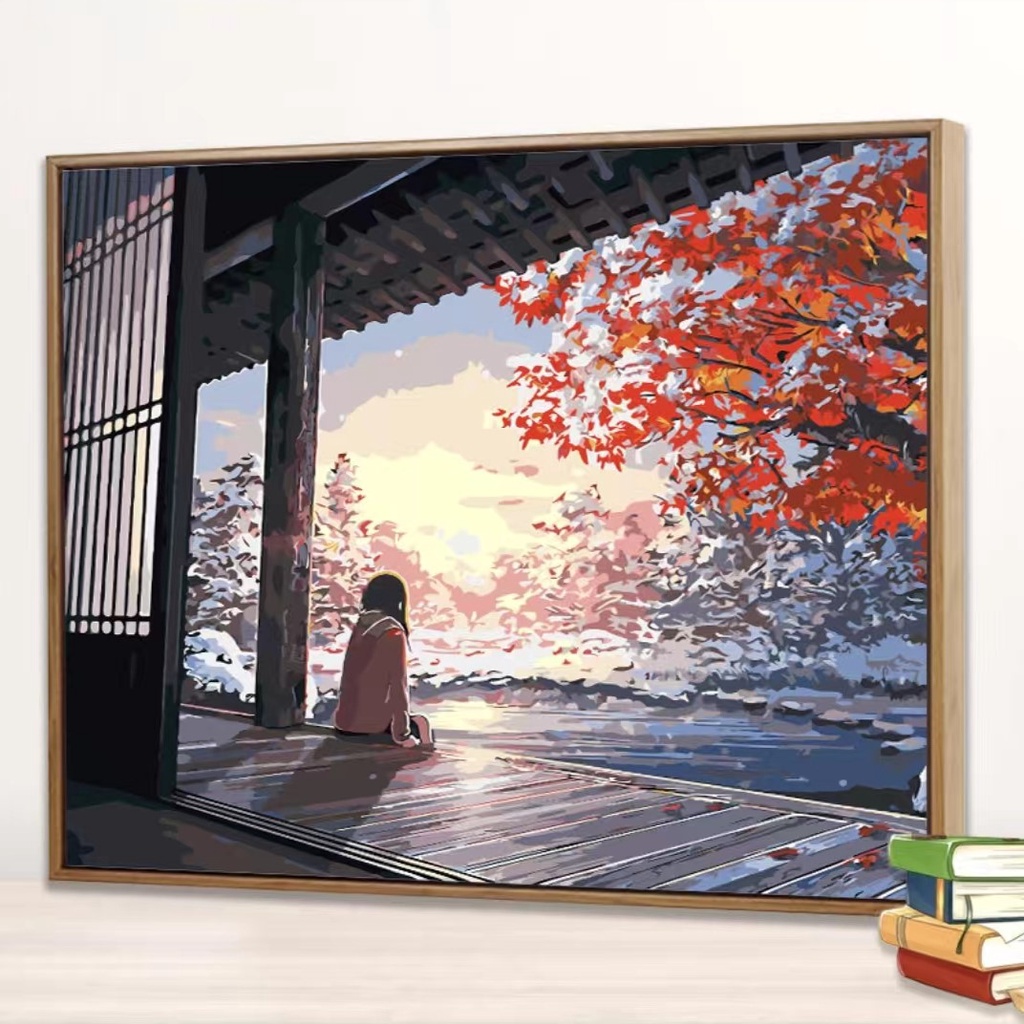 Jual DIY Painting Canvas Paint By Number kit Lukisan 40x50cm | Shopee ...