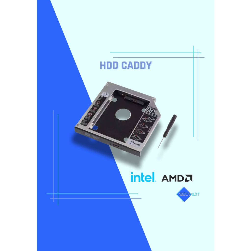 Jual HDD CADDY TIPIS SLIM 9,5MM / TEBAL 12,7MM SSD CADDY Shopee Indonesia