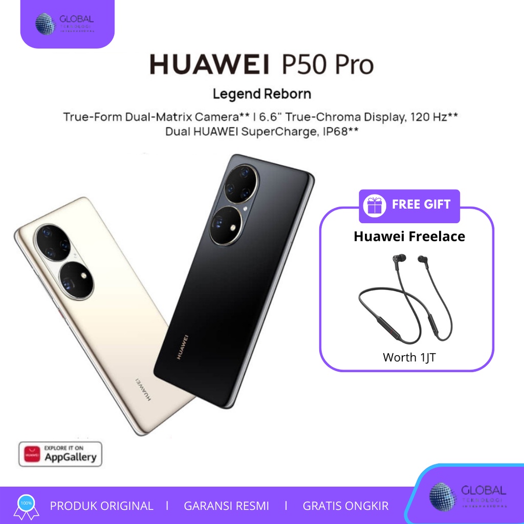Jual Huawei P50 Pro 8/256 GB - Garansi Resmi Huawei Indonesia - 8 256 ...