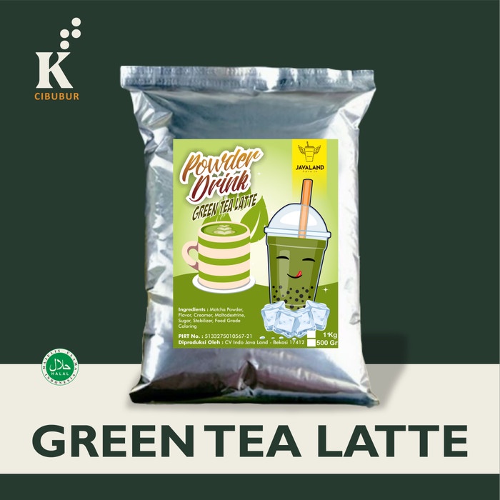 Jual GREEN TEA LATTE BUBUK MINUMAN BUBBLE POWDER ORIGINAL JAVALAND 1KG ...