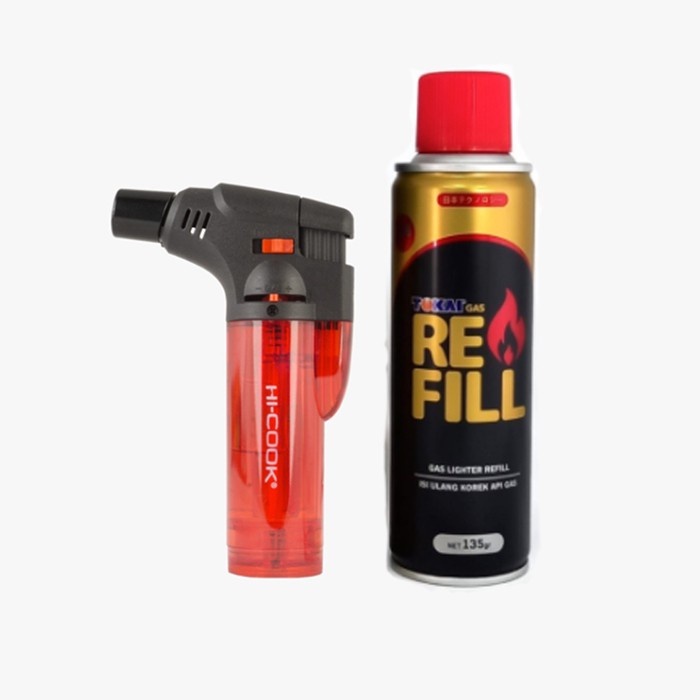 Jual Korek Api Torch Lighter HiCook PLUS isi Gas Tokai 135gr Shopee Indonesia