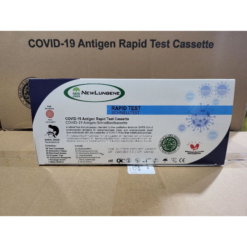 Jual New Lungene Swab Test Antigen Nasal Isi Pcs Original Alat Test