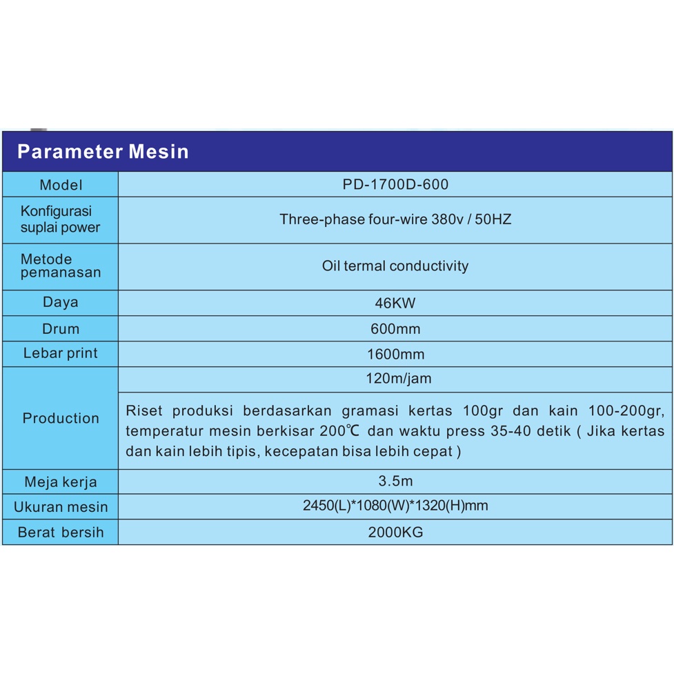 Jual Mesin Press Roll to Roll Sublim Pengda PD-1700D Heat Transfer ...
