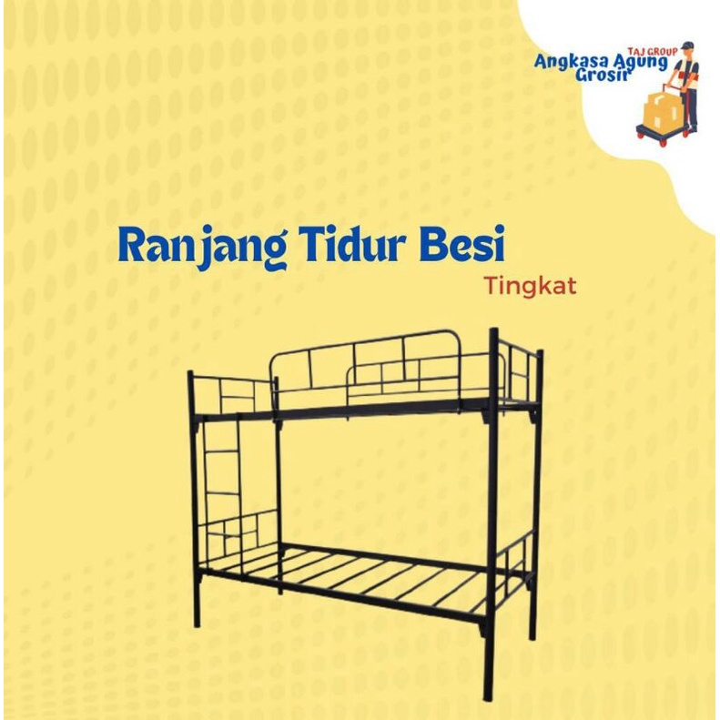 Jual RANJANG TIDUR BESI Ranjang Tingkat Ranjang Besi Bunk Bed | Shopee ...