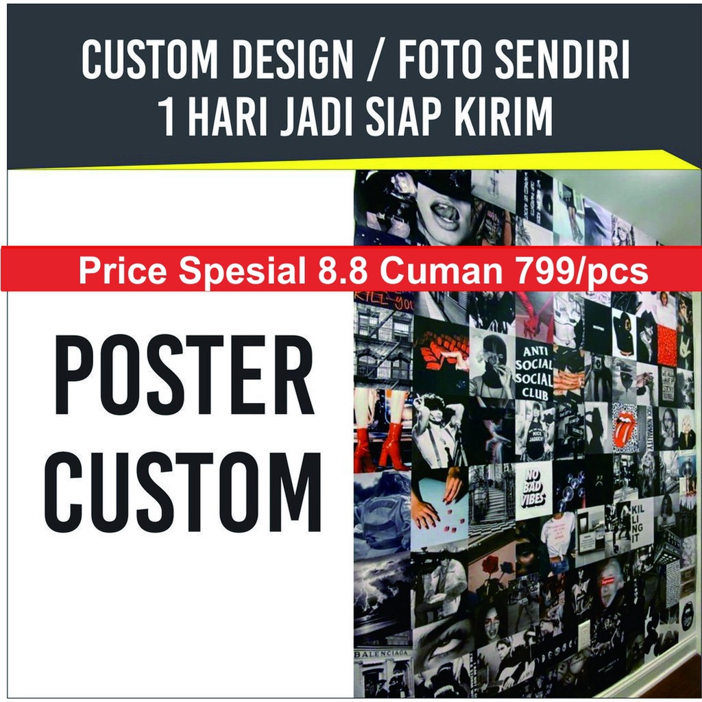 Jual [KHUSUS CUSTOM] POSTER AESTHETIC, POSTER DINDING SQUARE, POSTER  CUSTOM MURAH