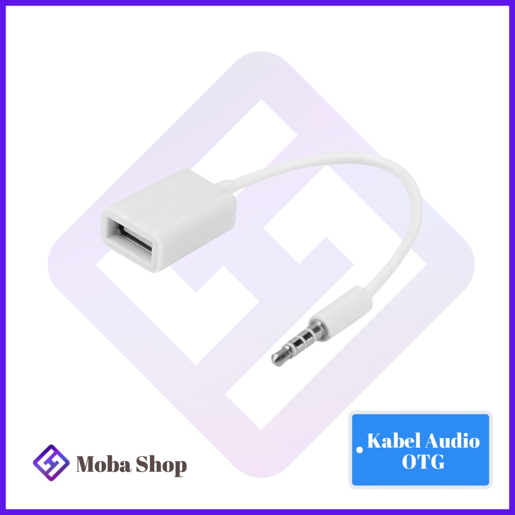 Jual Kabel Audio OTG MALE AUX to USB Cable / Sambungan Connector jack
