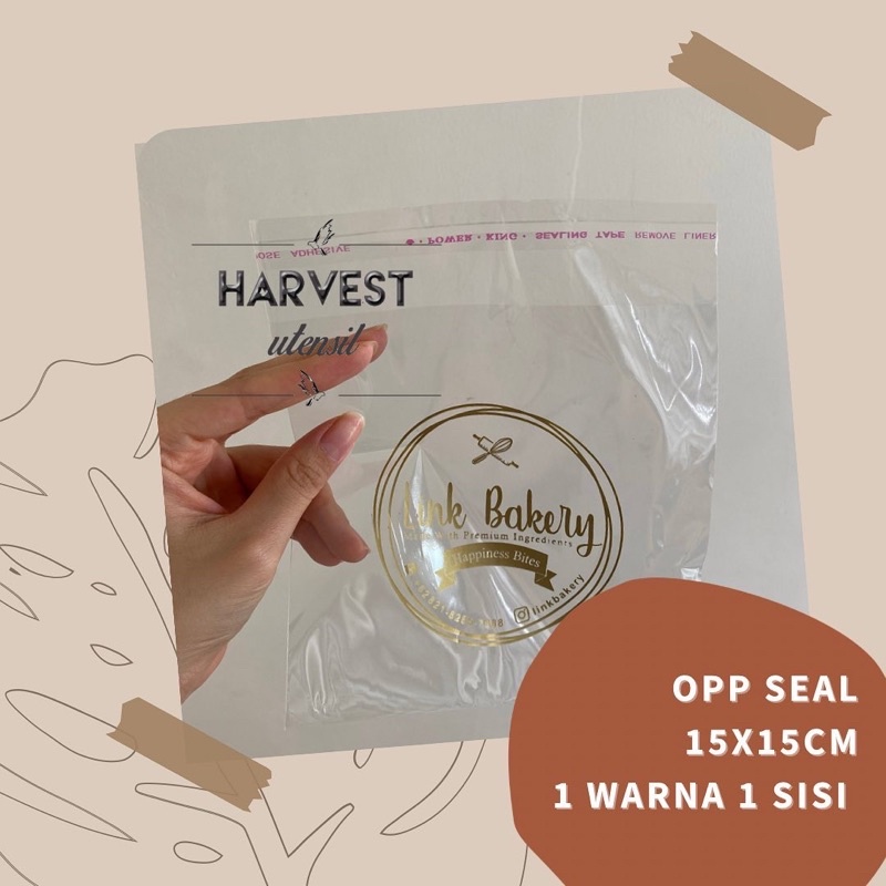 Jual Sablon Plastik OPP Lem 15 x 15 Roti Cookies Donat Bakpao Aksesoris ...