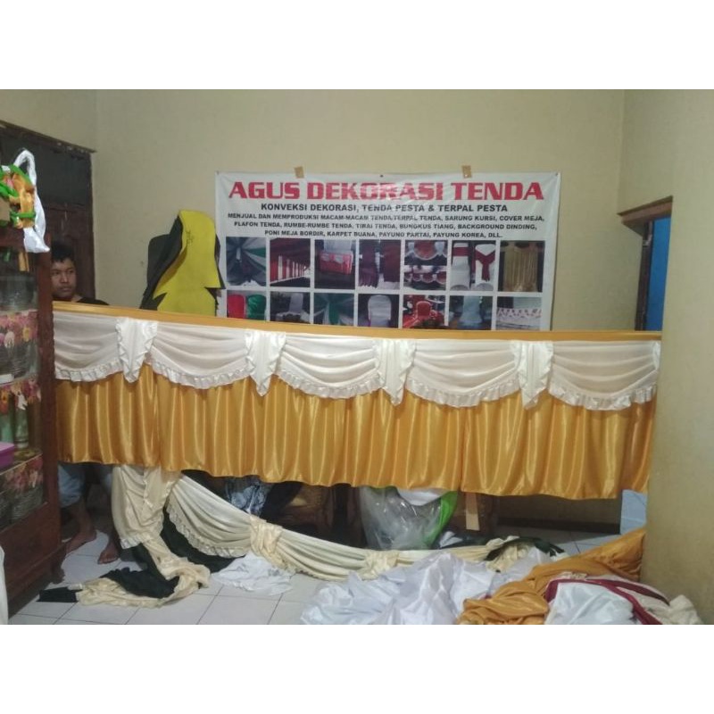 Jual Skirting meja/Pinggiran meja prasmanan/Rampel meja prasmanan ...