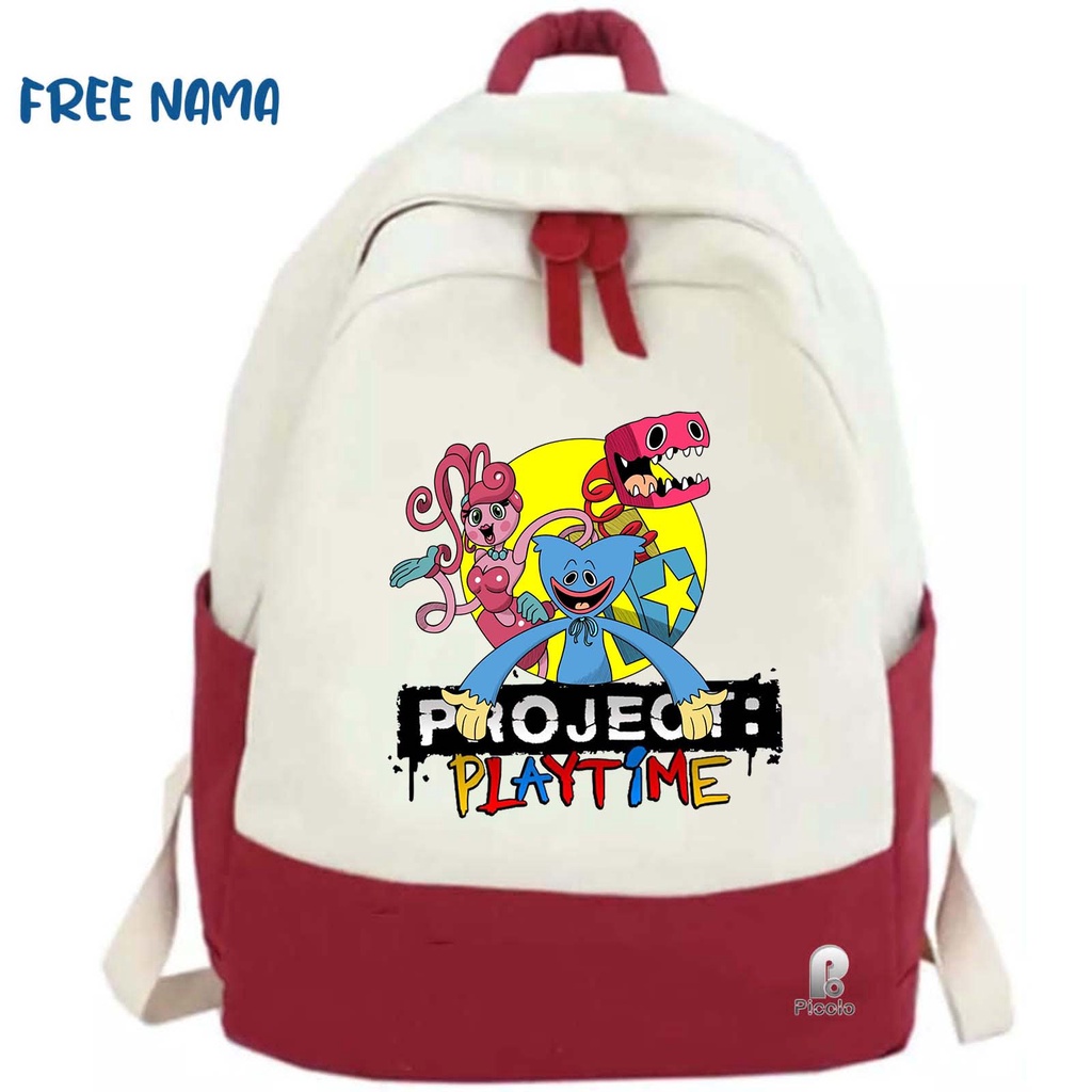 Jual TAS RANSEL BACKPACK ANAK SEKOLAH MOTIF BOXY BOX PROJECT PLAYTIME ...
