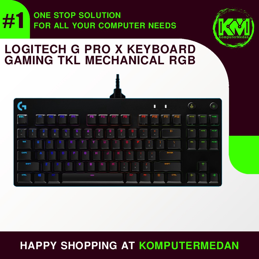 Jual Logitech G Pro X Keyboard Gaming TKL Mechanical RGB for eSports ...