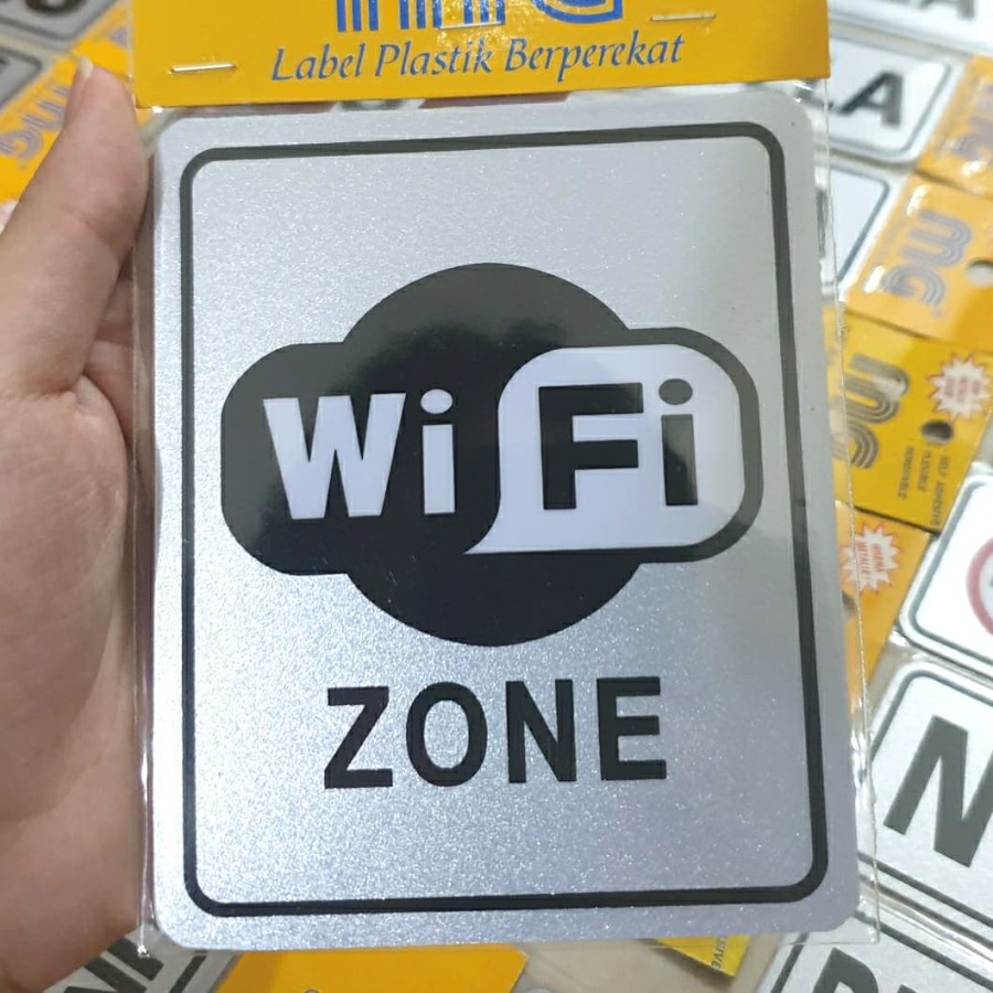 Jual Stiker PVC Signage Wifi Zone - Internet | Shopee Indonesia