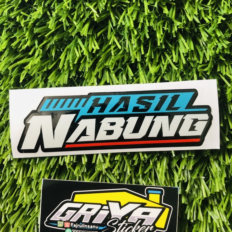 Jual Stiker HASIL NABUNG bukan nendang pintu sticker cutting | Shopee ...